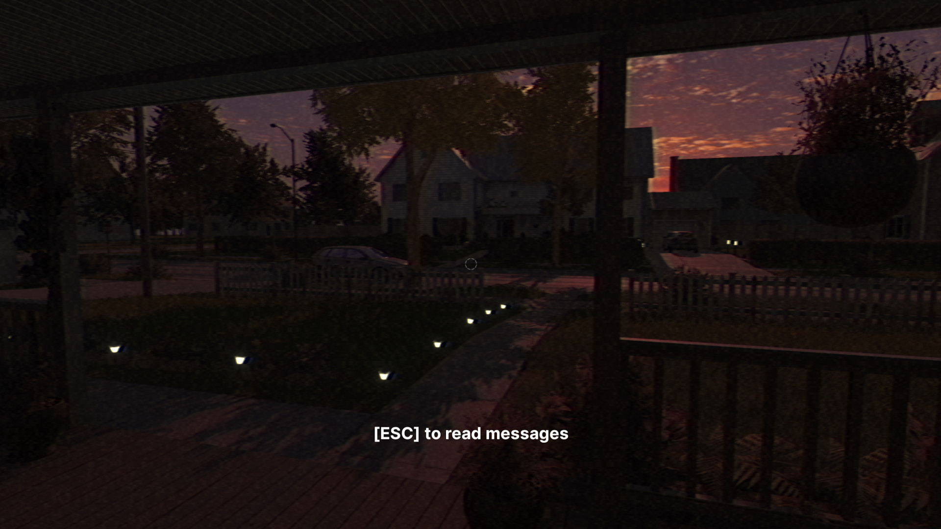 Fears to Fathom: Home Alone screenshot: the front porch at dusk