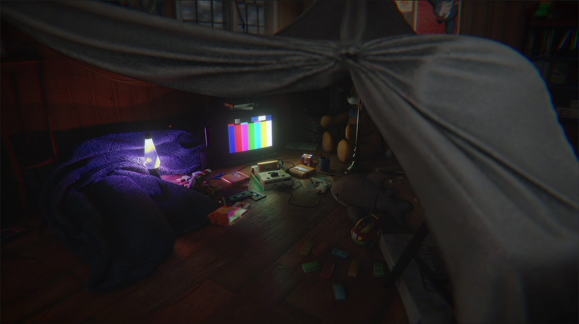 Farsight screenshot: Inside the blanket fort