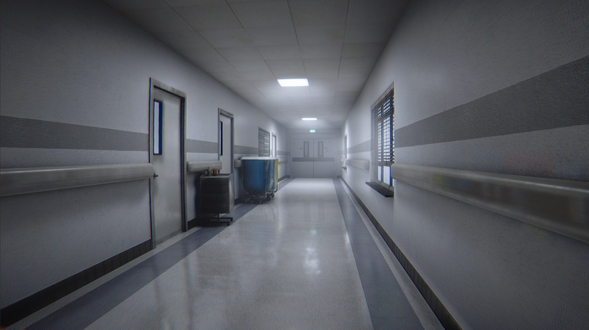 Farsight screenshot: Eye clinic corridor