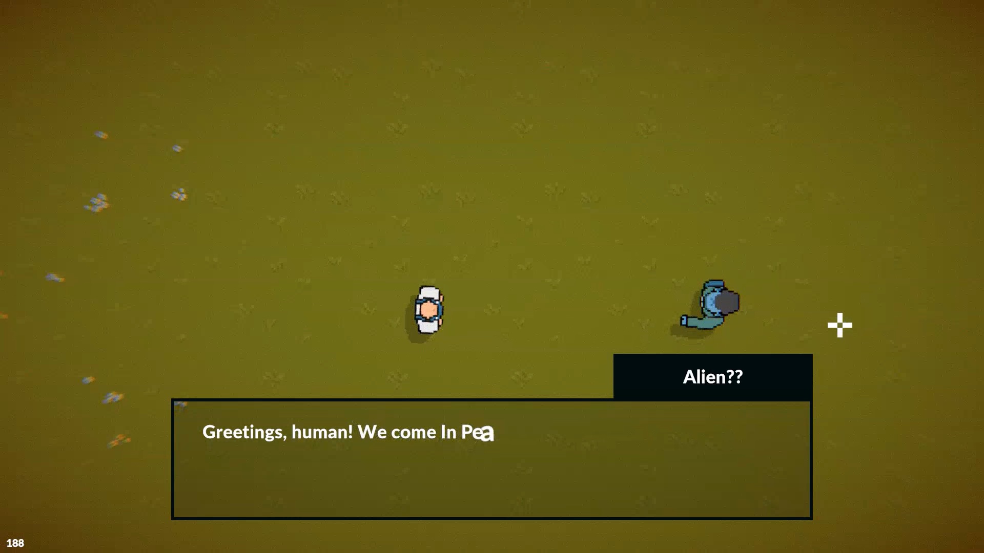 Shotgun-Tact opening dialogue with an alien
